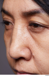 Eye Nose Cheek Hair Skin Woman Slim Wrinkles Studio photo references